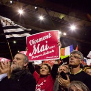 RENNES : Meeting de Francois HOLLANDE en campagne  presidentielle 2012